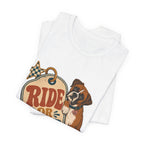 "Ride or Die" — Retro Boxer Dog Mom T-Shirt