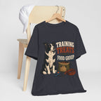 "Training Treats Are A Food Group" Dog Lover T-Shirt — Funny Dog Graphic Tee