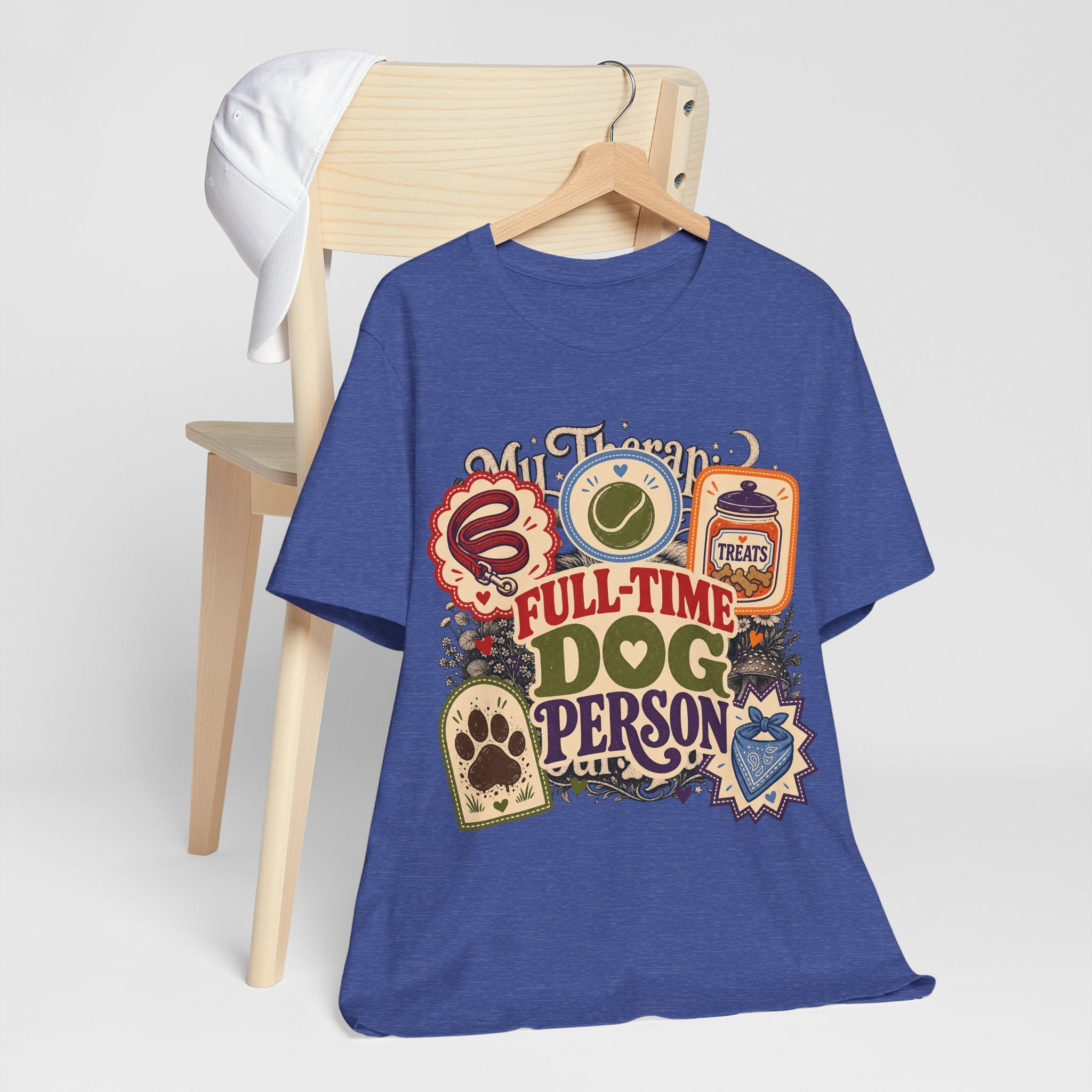 "Full-Time Dog Person" T-Shirt — Funny Dog Lover Graphic Tee