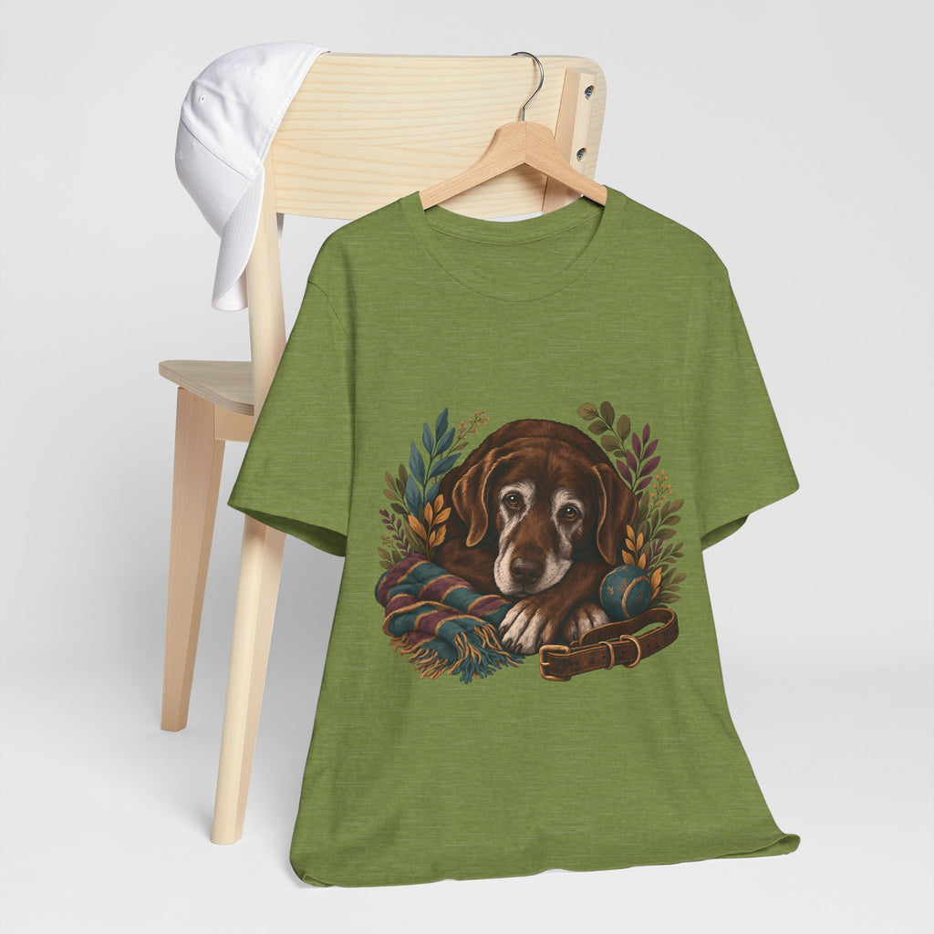 "Vintage Dog Portrait" T-Shirt — Sophisticated Senior Dog Graphic Tee