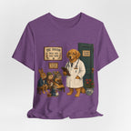 Dog Doctor Tee — Vintage Veterinary Illustration T-Shirt (The Doctor Will See You Now)