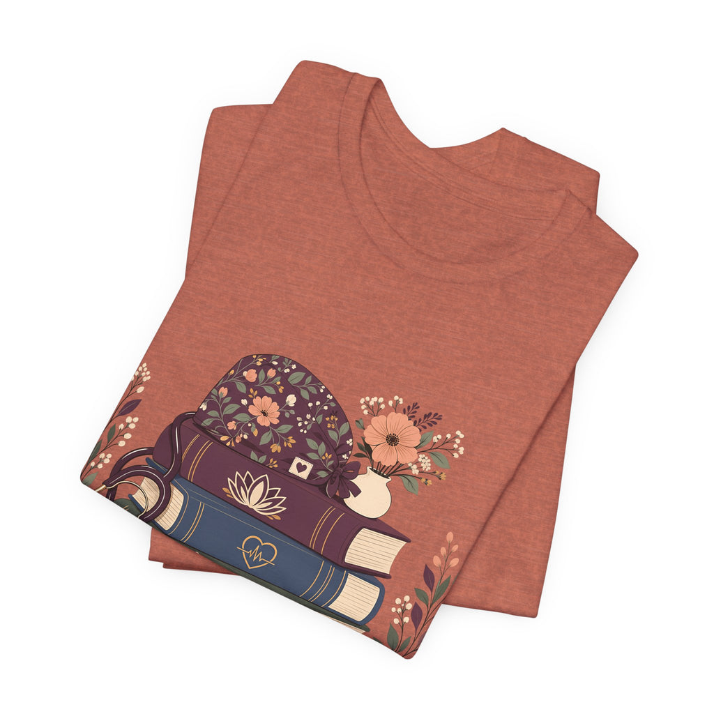 "Still Learning. Still Caring." — Bookish Nurse T-Shirt