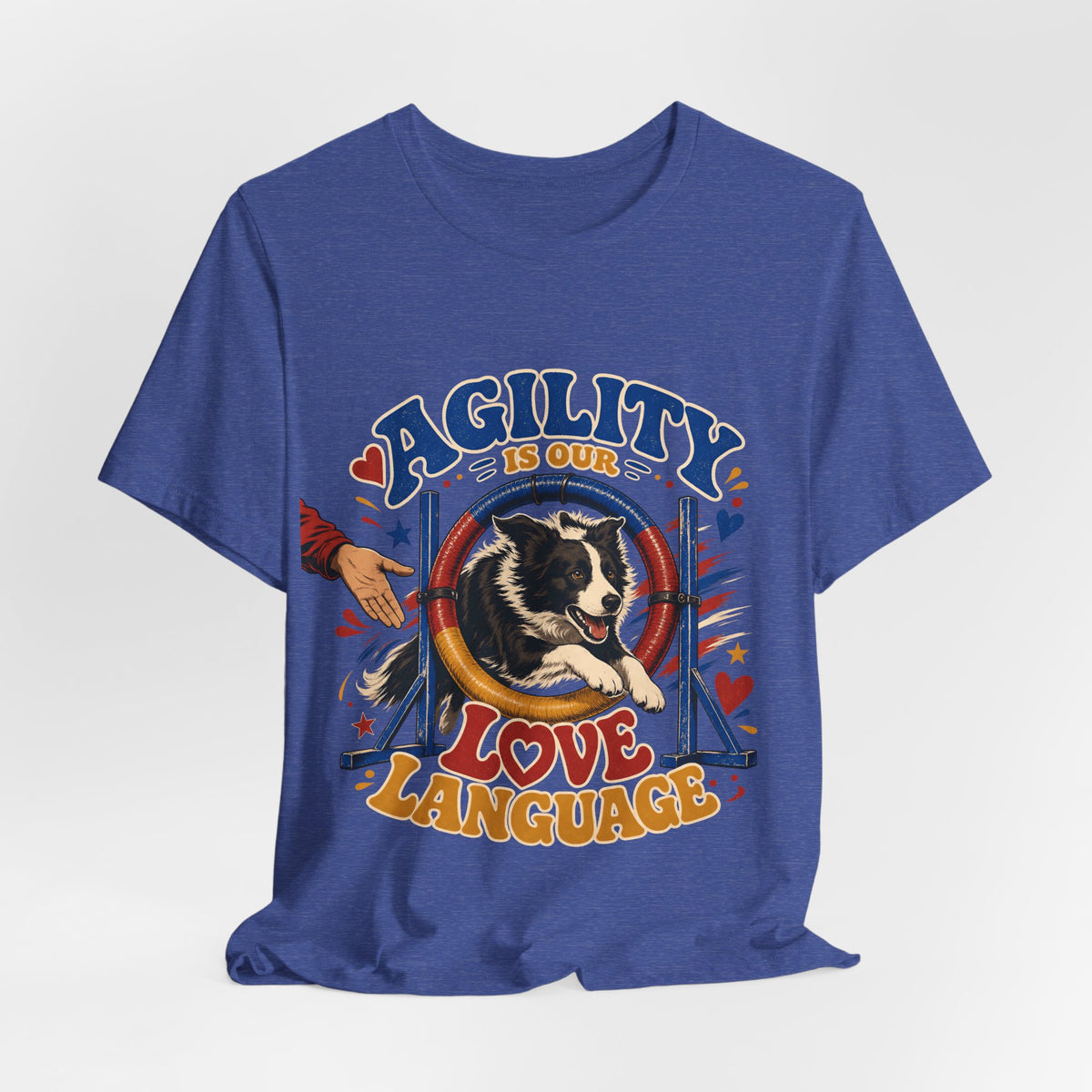 "Agility Is Our Love Language" Dog Lover T-Shirt — Agility Dog Graphic Tee