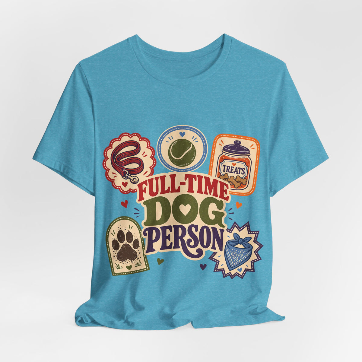"Full-Time Dog Person" T-Shirt — Funny Dog Lover Graphic Tee