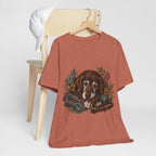 "Vintage Dog Portrait" T-Shirt — Sophisticated Senior Dog Graphic Tee