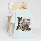"Training Treats Are A Food Group" Dog Lover T-Shirt — Funny Dog Graphic Tee