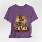 "Chaos Has a Favorite" — Funny Feral Terrier Dog Mom T-Shirt