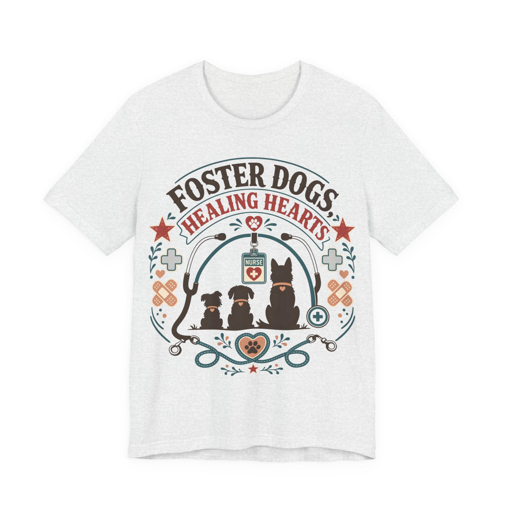 Foster Dogs Healing Hearts T‑Shirt — Rescue Dog Lover Tee
