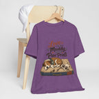 "Love Is A Muddy Set Of Paw Prints" Dog Lover T-Shirt — Dog Mom Graphic Tee