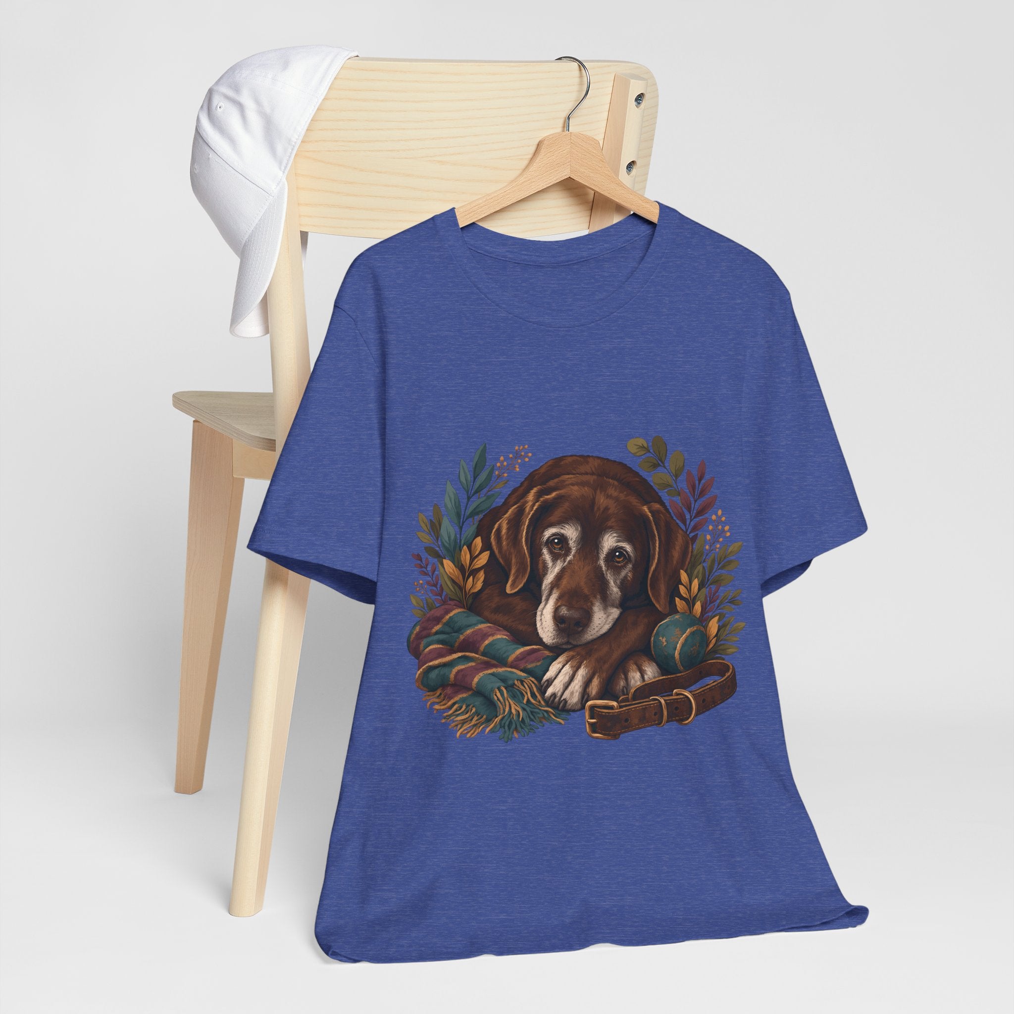 "Vintage Dog Portrait" T-Shirt — Sophisticated Senior Dog Graphic Tee
