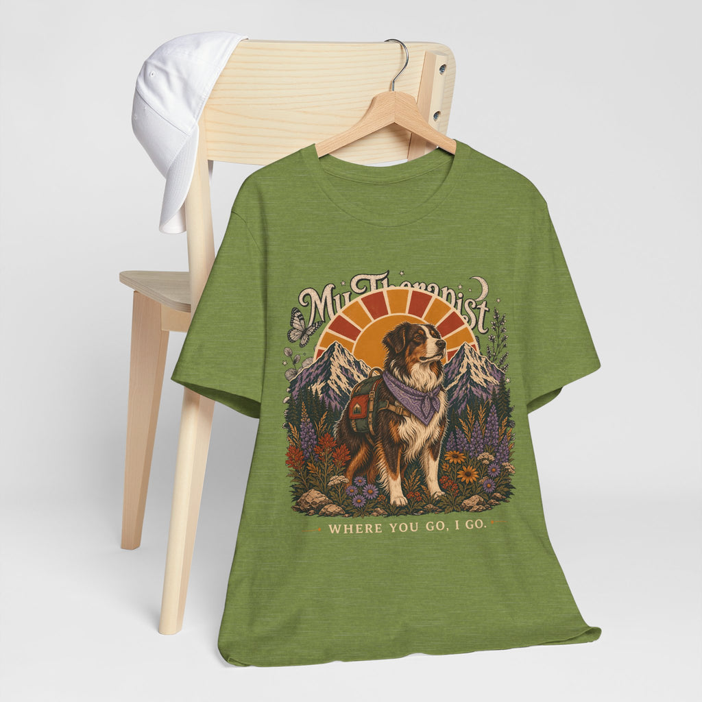 "Where You Go, I Go" Hiking Dog T-Shirt — Adventure Outdoor Graphic Tee