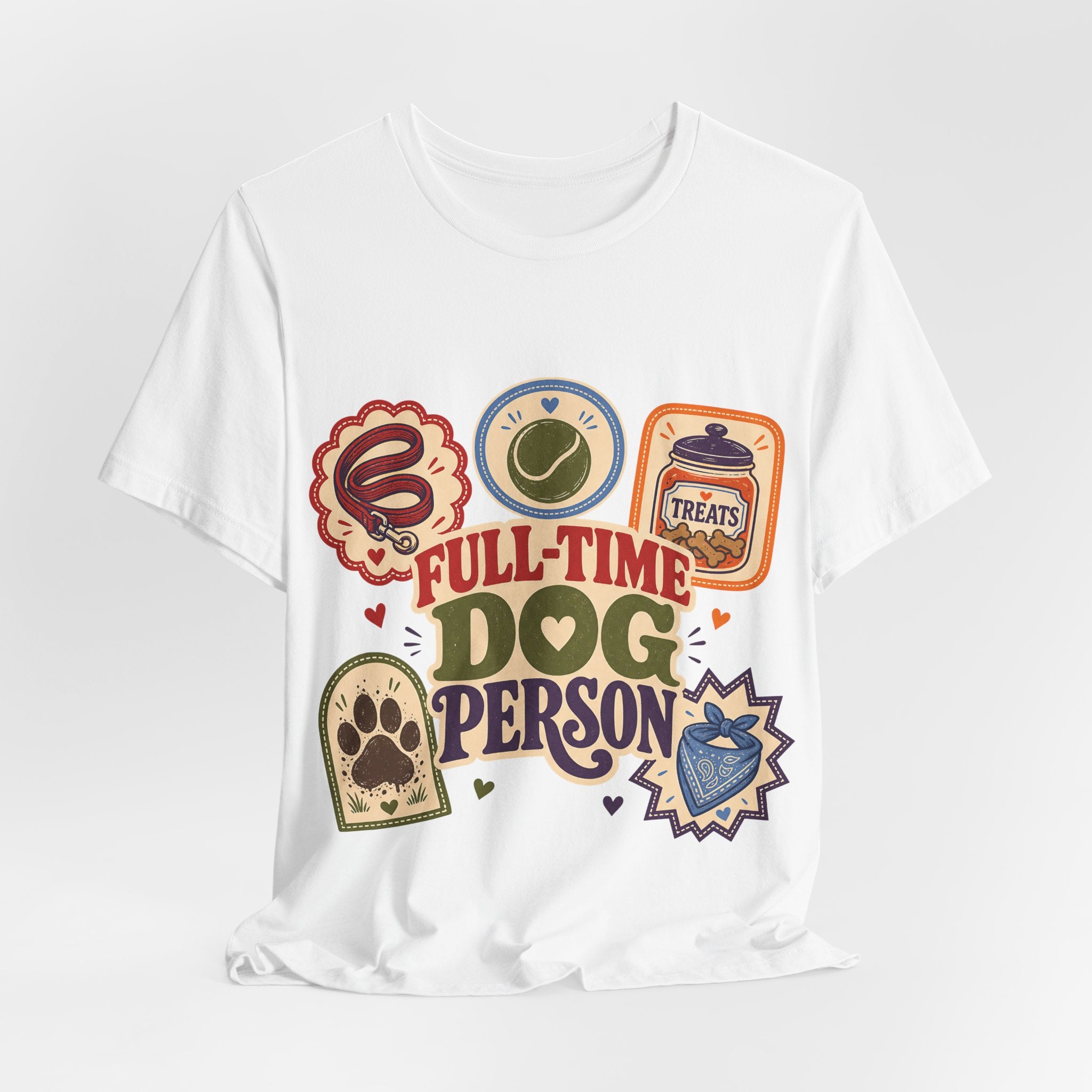 "Full-Time Dog Person" T-Shirt — Funny Dog Lover Graphic Tee