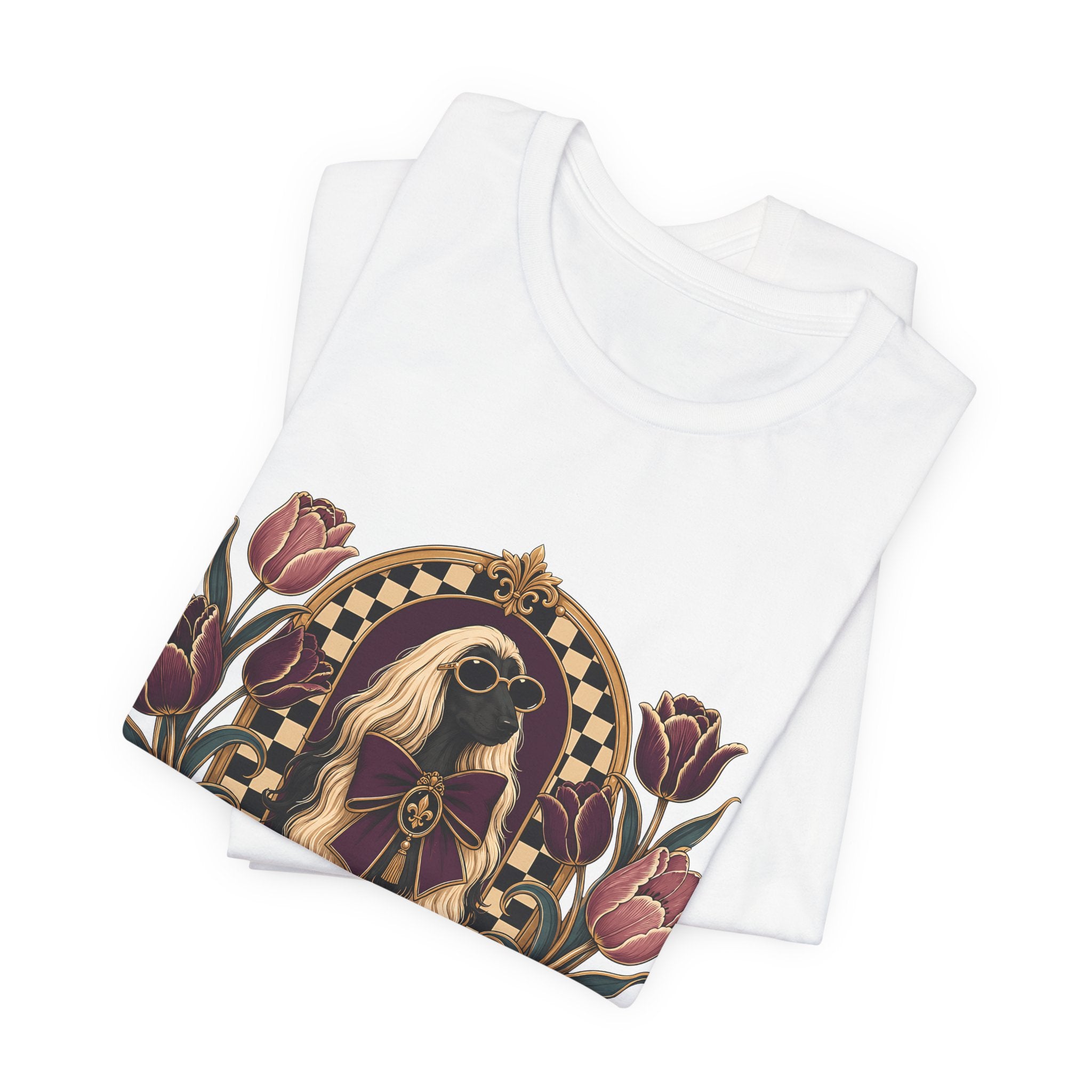"Spoiled with Intention" — Luxury Afghan Hound Dog Mom T-Shirt