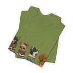 "Outfitted for the Walk" — Stylish Dog Mom T-Shirt