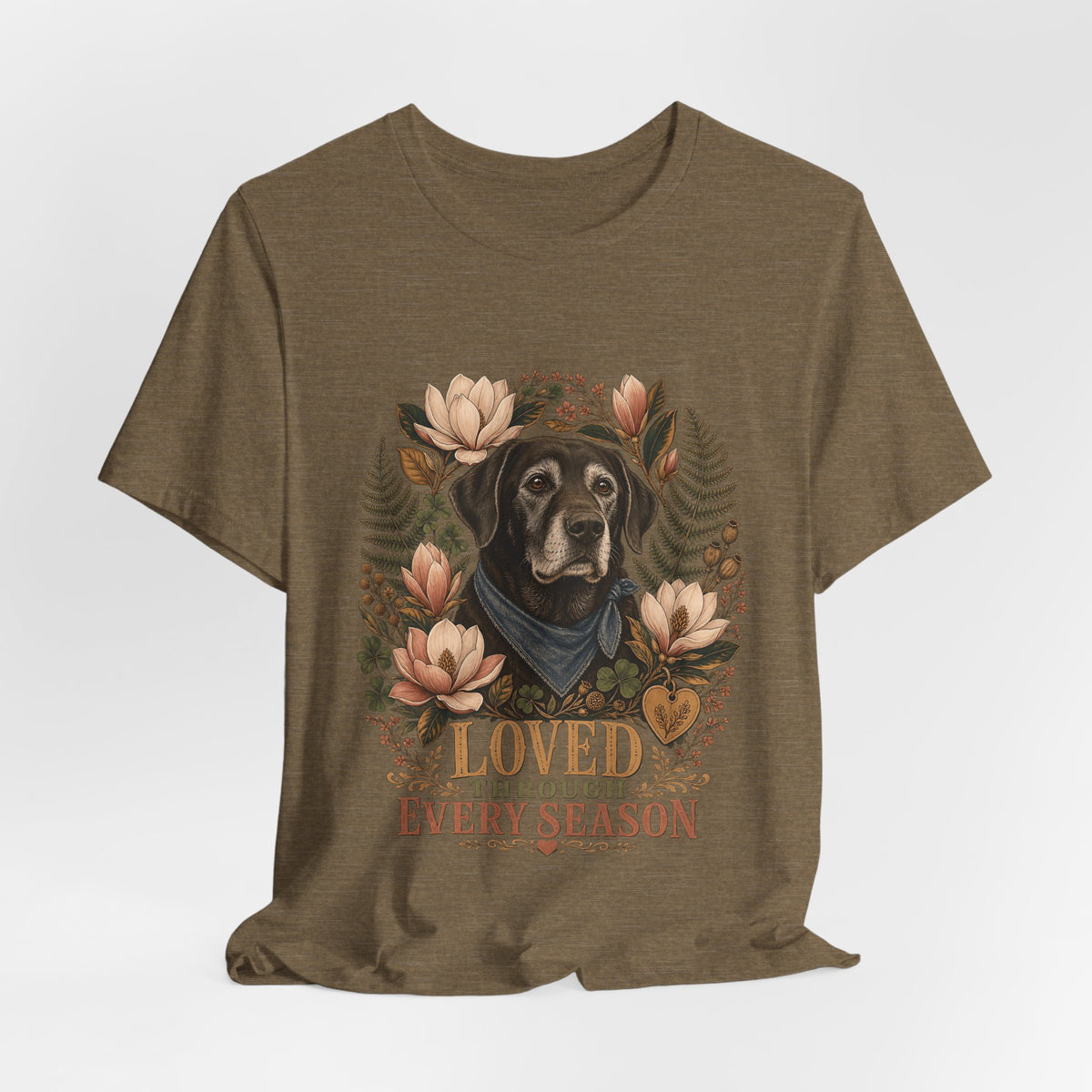 "Loved Through Every Season" Senior Dog T-Shirt — Sentimental Graphic Tee