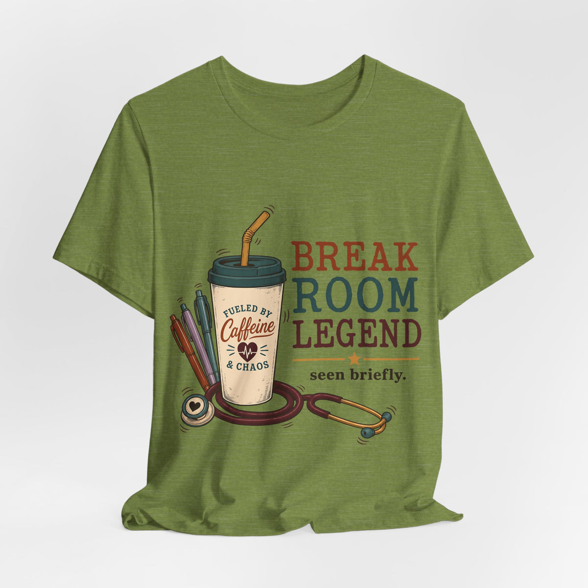 "Break Room Legend" Nurse T-Shirt — Funny Nurse Graphic Tee