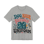 Dog Hair Is My Second Uniform T-Shirt – Funny Vet/Nurse Pet Lover Tee