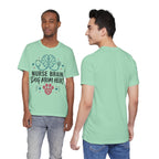 Nurse Brain Dog Mom Heart T‑Shirt - Cute Nurse & Dog Mom Graphic Tee