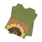 "Full-Time Little Shadow" — Cute Dachshund Dog Mom T-Shirt