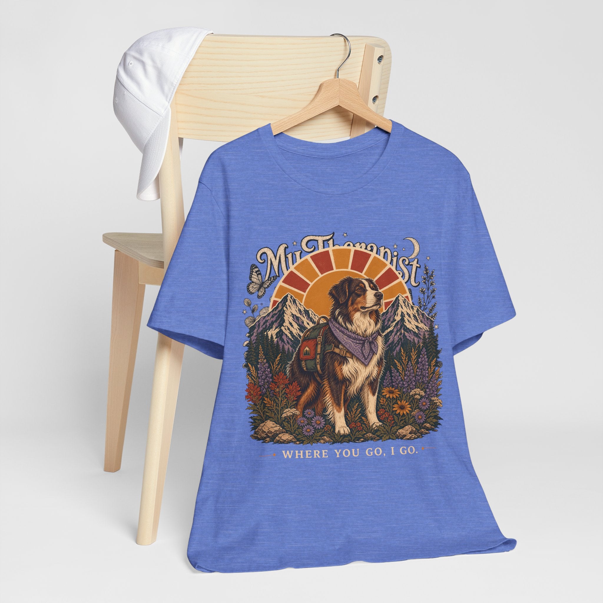 "Where You Go, I Go" Hiking Dog T-Shirt — Adventure Outdoor Graphic Tee