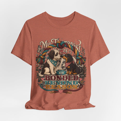 "Bonded Beyond Reason" Two Dogs T-Shirt — Retro Dog Lover Graphic Tee