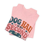 Dog Hair Is My Second Uniform T-Shirt – Funny Vet/Nurse Pet Lover Tee