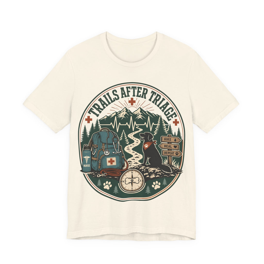 Trails After Triage Hiking Tee — Search & Rescue Outdoor Crew Shirt
