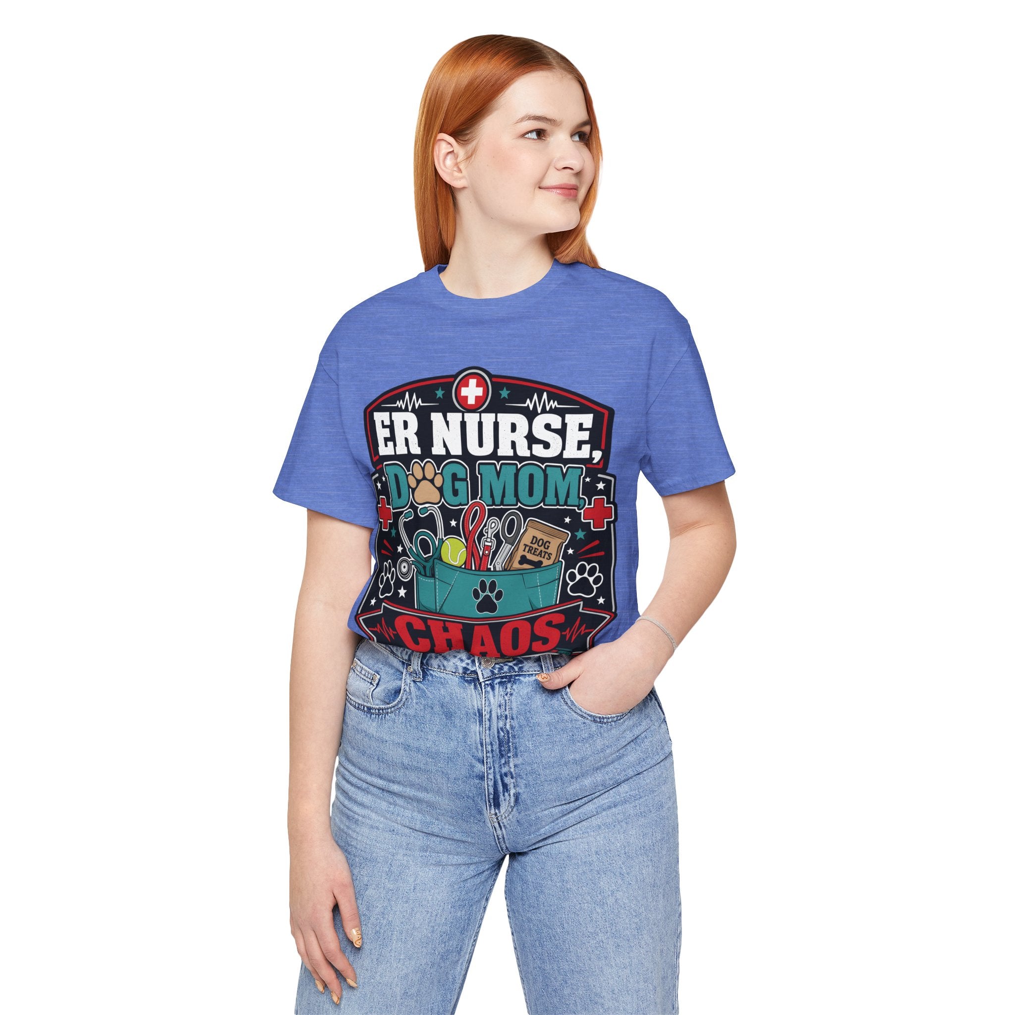 ER Nurse Dog Mom T-Shirt — "Chaos Coordinator" Graphic Tee