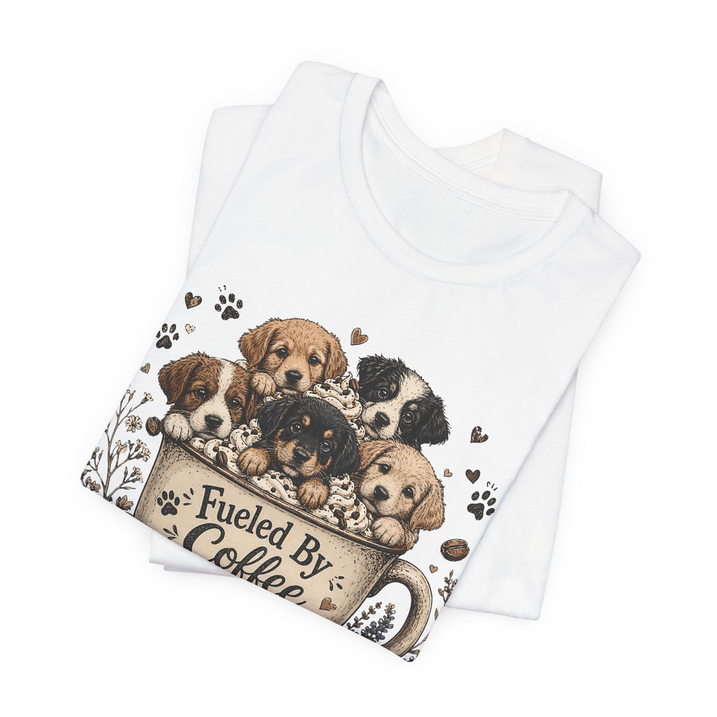 Fueled by Coffee and Puppy Kisses T-Shirt