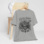 Emotion Support Department Tee — Anatomical Heart Floral Graphic Shirt
