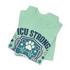 ICU Strong Dog Mom Tee - Nurse Dog Paw Rescue Shirt