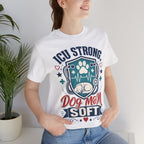 ICU Strong Dog Mom Tee - Nurse Dog Paw Rescue Shirt