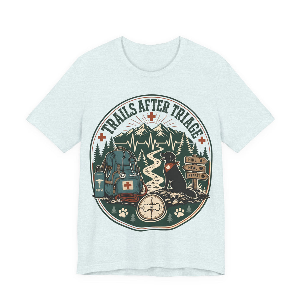 Trails After Triage Hiking Tee — Search & Rescue Outdoor Crew Shirt