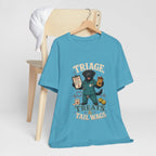 "Triage, Treats & Tail Wags" Dog Lover T-Shirt — Dog Nurse Graphic Tee