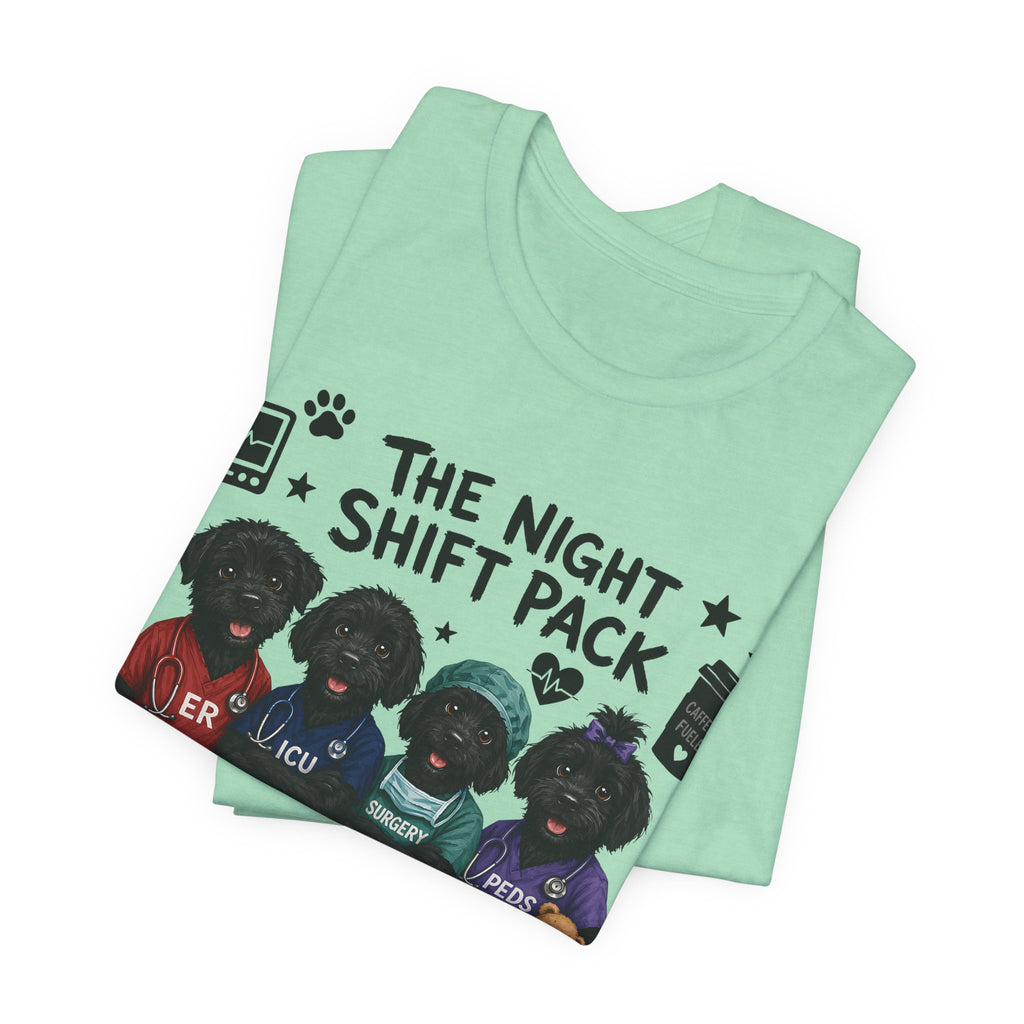 Night Shift Pack Nurses T-Shirt — Cute Team Scrubs Design for Healthcare Workers