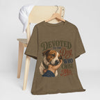 "Devoted To The Dog Who Chose Me" Dog Lover T-Shirt — Dog Mom Graphic Tee