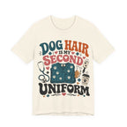 Dog Hair Is My Second Uniform T-Shirt – Funny Vet/Nurse Pet Lover Tee