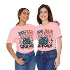 Dog Hair Is My Second Uniform T-Shirt – Funny Vet/Nurse Pet Lover Tee