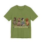 "Outfitted for the Walk" — Stylish Dog Mom T-Shirt