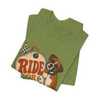 "Ride or Die" — Retro Boxer Dog Mom T-Shirt