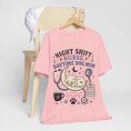 Night Shift Nurse Daytime Dog Mom T-Shirt