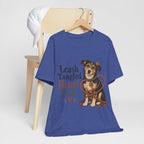 "Leash Tangled, Heart Full" Dog Lover T-Shirt — Dog Mom Graphic Tee