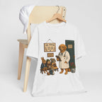 Dog Doctor Tee — Vintage Veterinary Illustration T-Shirt (The Doctor Will See You Now)