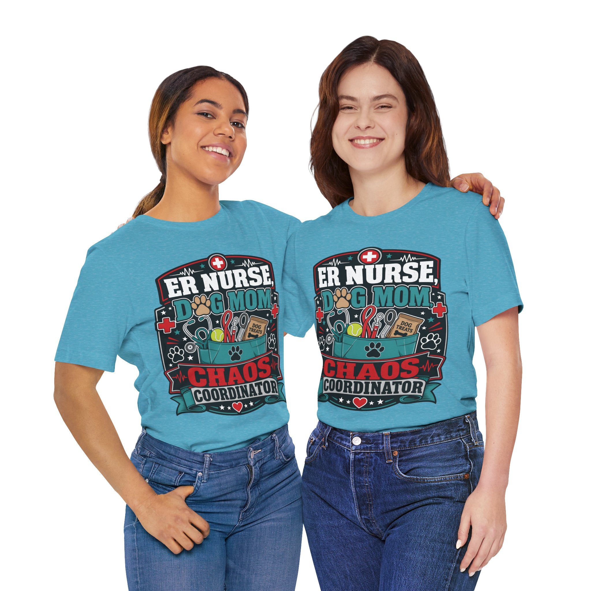 ER Nurse Dog Mom T-Shirt — "Chaos Coordinator" Graphic Tee