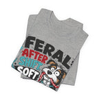 Dog Lover Nurse T-Shirt — "Feral After Shift, Soft for My Dog" Cute Veterinary Nurse Tee
