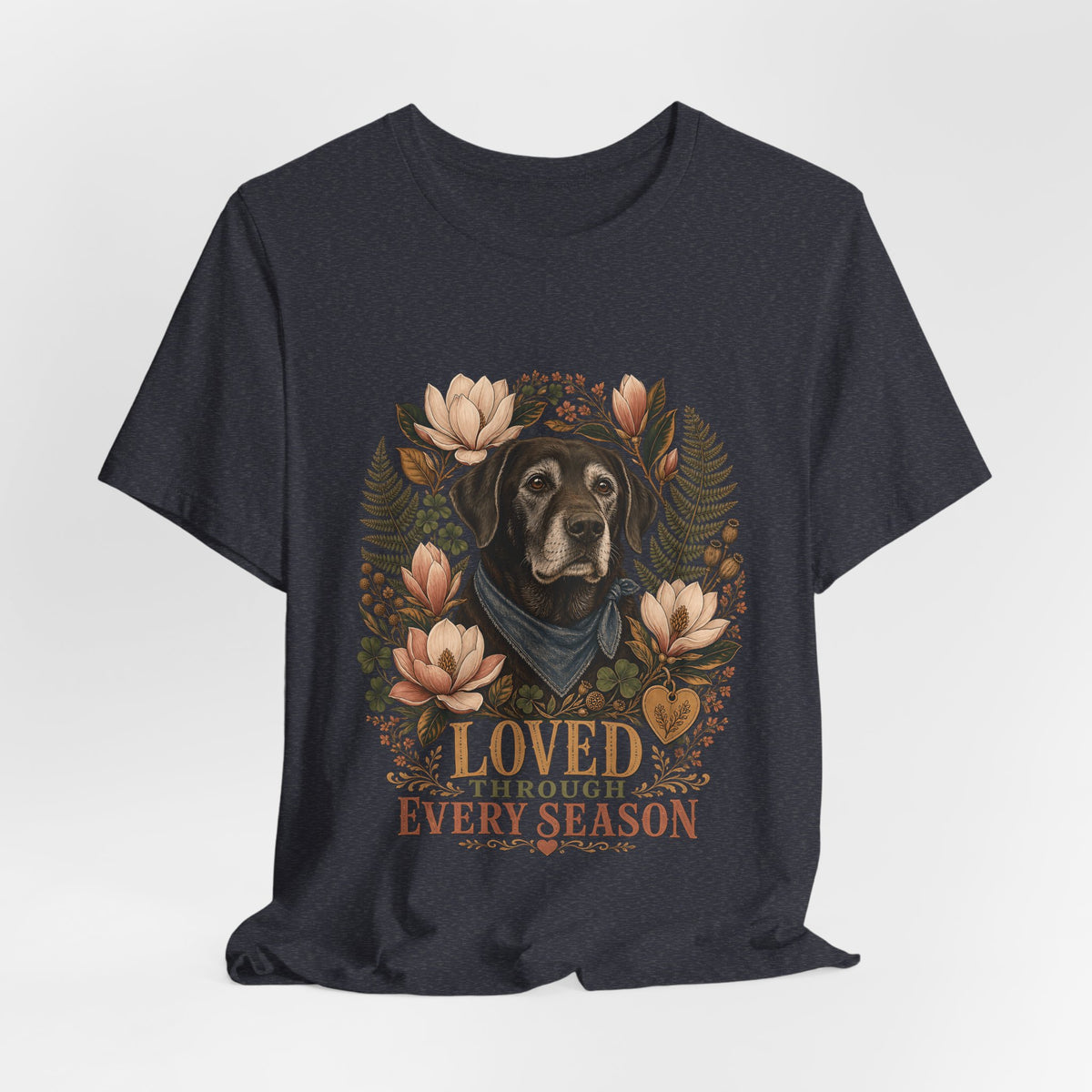 "Loved Through Every Season" Senior Dog T-Shirt — Sentimental Graphic Tee
