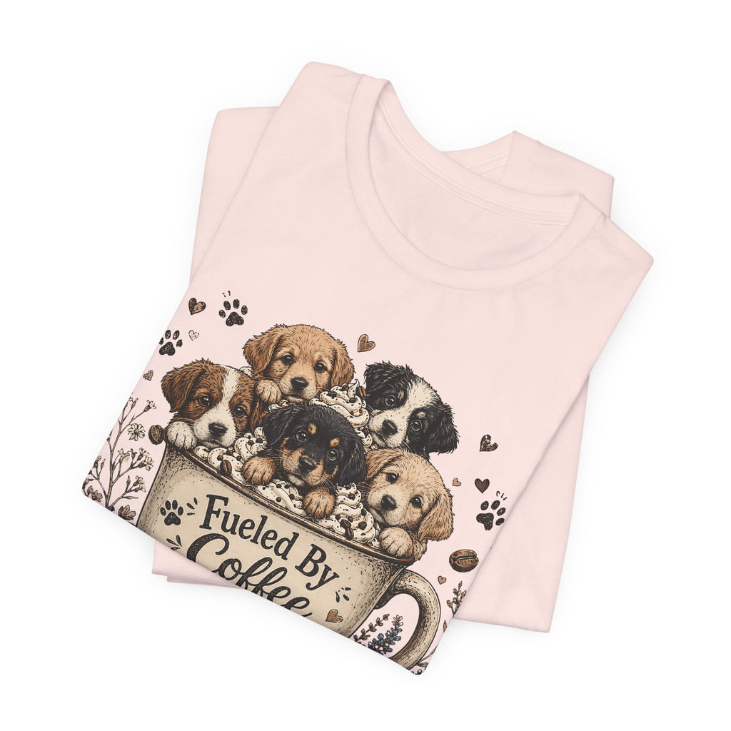 Fueled by Coffee and Puppy Kisses T-Shirt