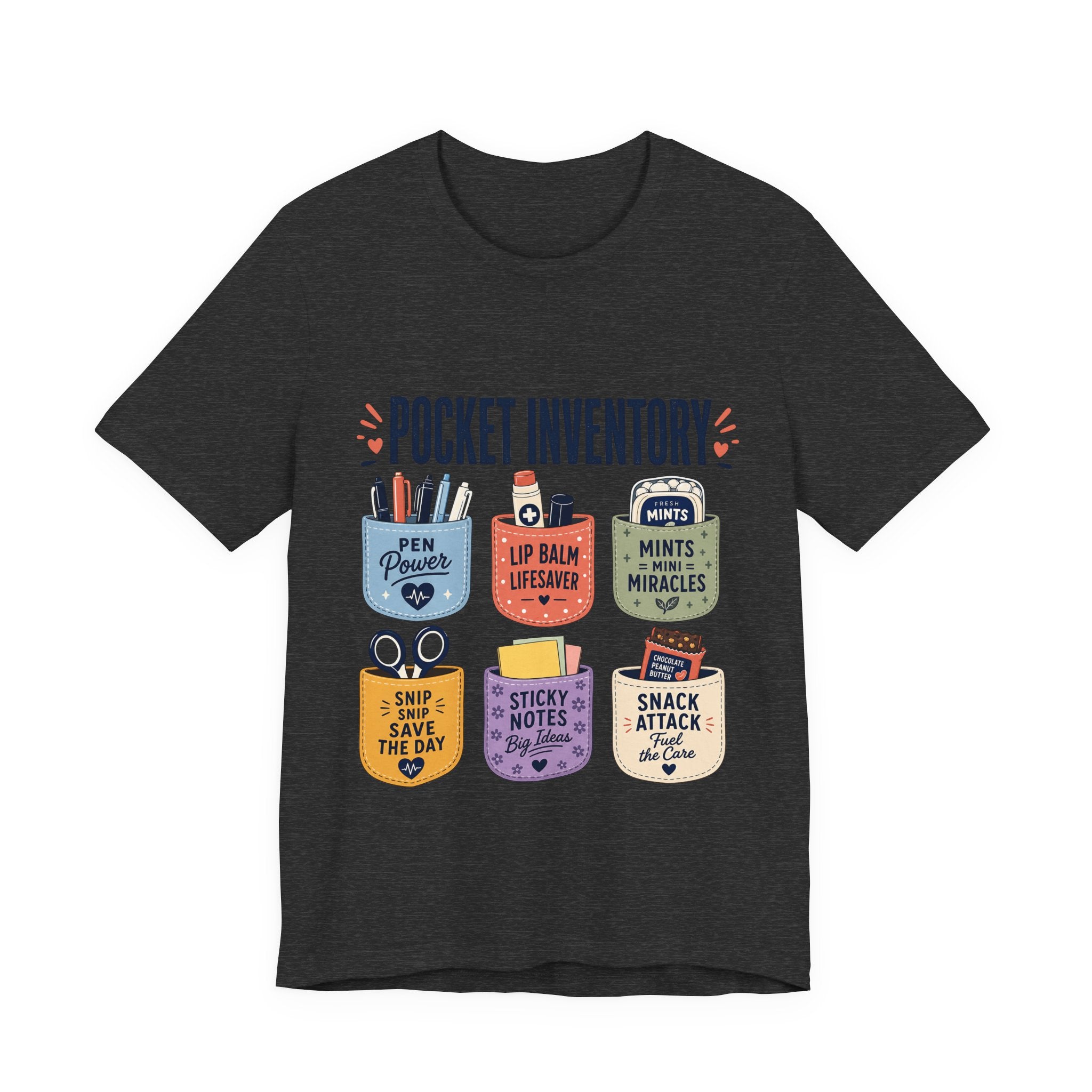 "Pocket Inventory" — Clever Scrub Pocket Nurse T-Shirt