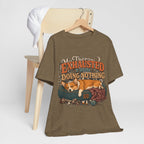 "Exhausted From Doing Nothing" Corgi T-Shirt — Funny Sleepy Dog Graphic Tee