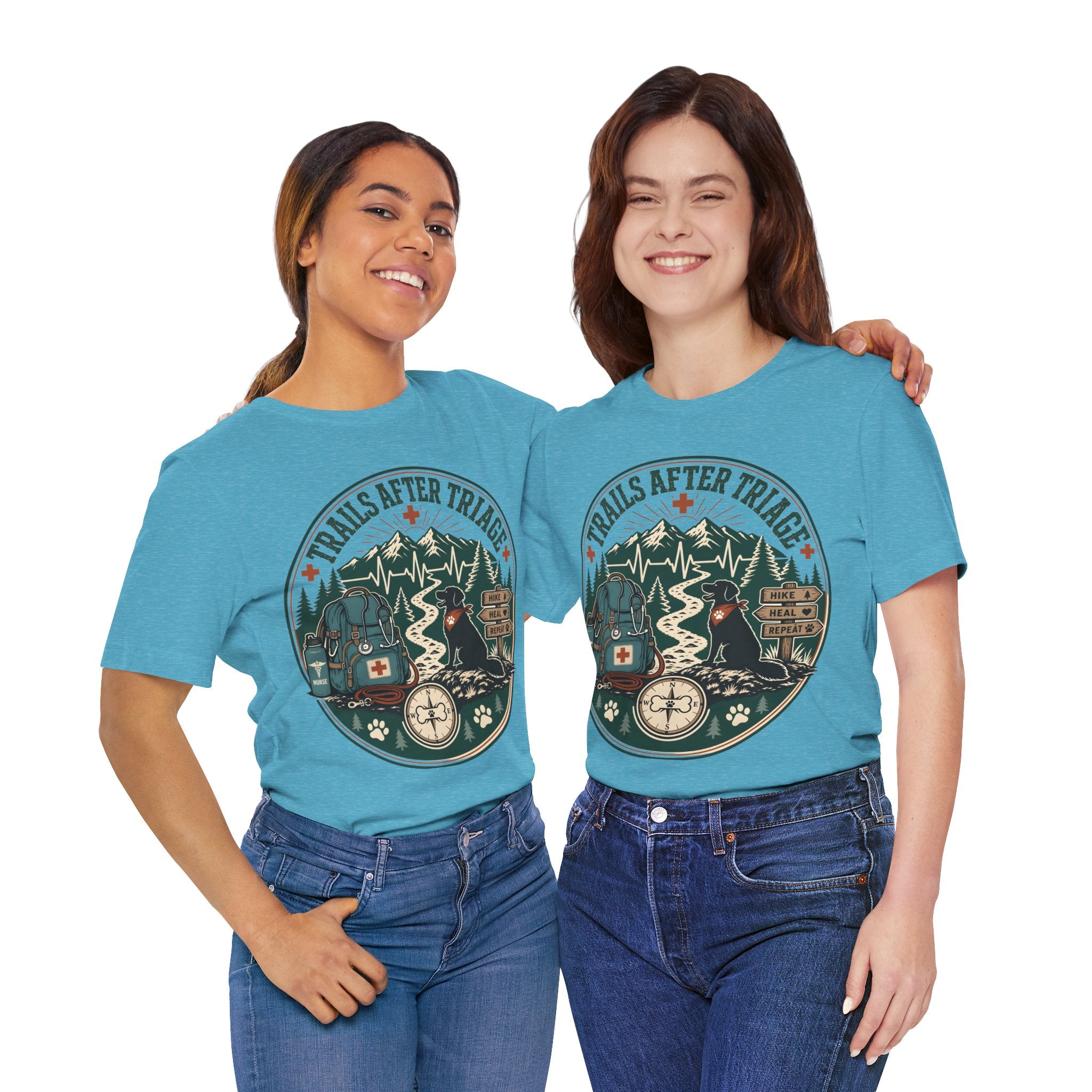 Trails After Triage Hiking Tee — Search & Rescue Outdoor Crew Shirt